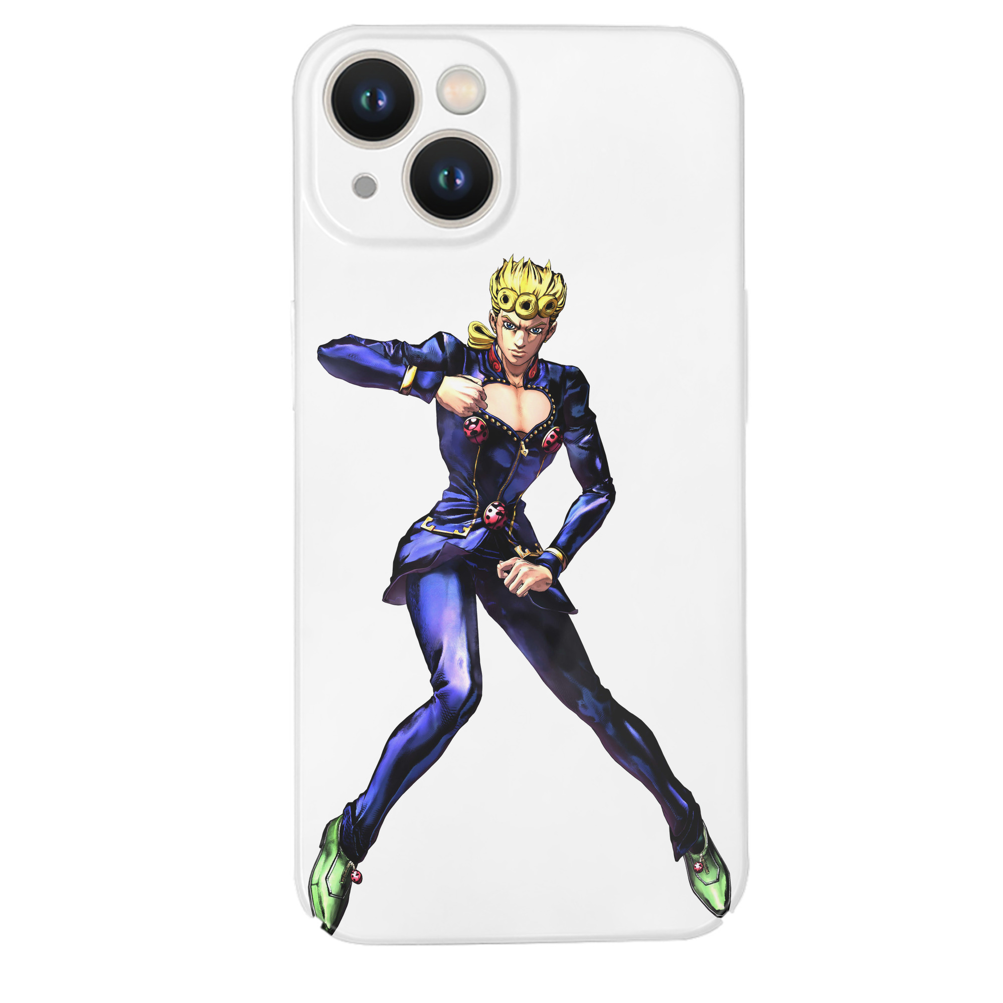 （画像用） ジョジョの奇妙な冒険 ジョルノ?ジョバァーナ JoJo's Bizarre Adventure Giorno Giovanna 【iPhone 14シリーズ対応】ハードケース